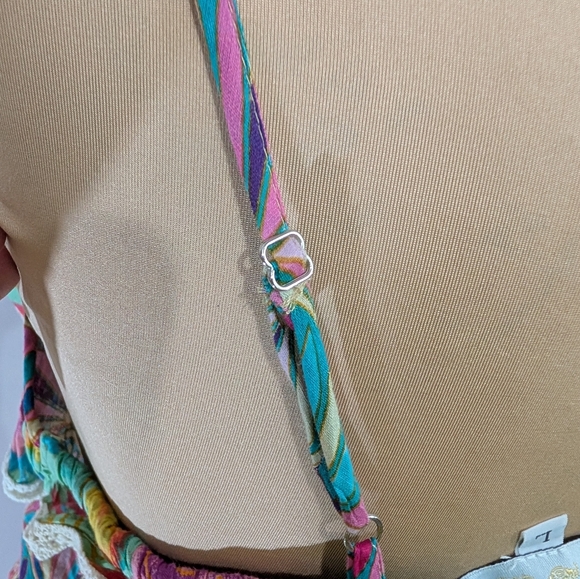 Anthropologie BAROK PARIS Mixed Print Tier Cotton Dress New With Tags Size Large - Picture 8 of 10